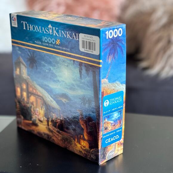 Thomas Kinkade Nativity Baby Jesus Christmas Puzzle 1000 Piece - Picture 4 of 4